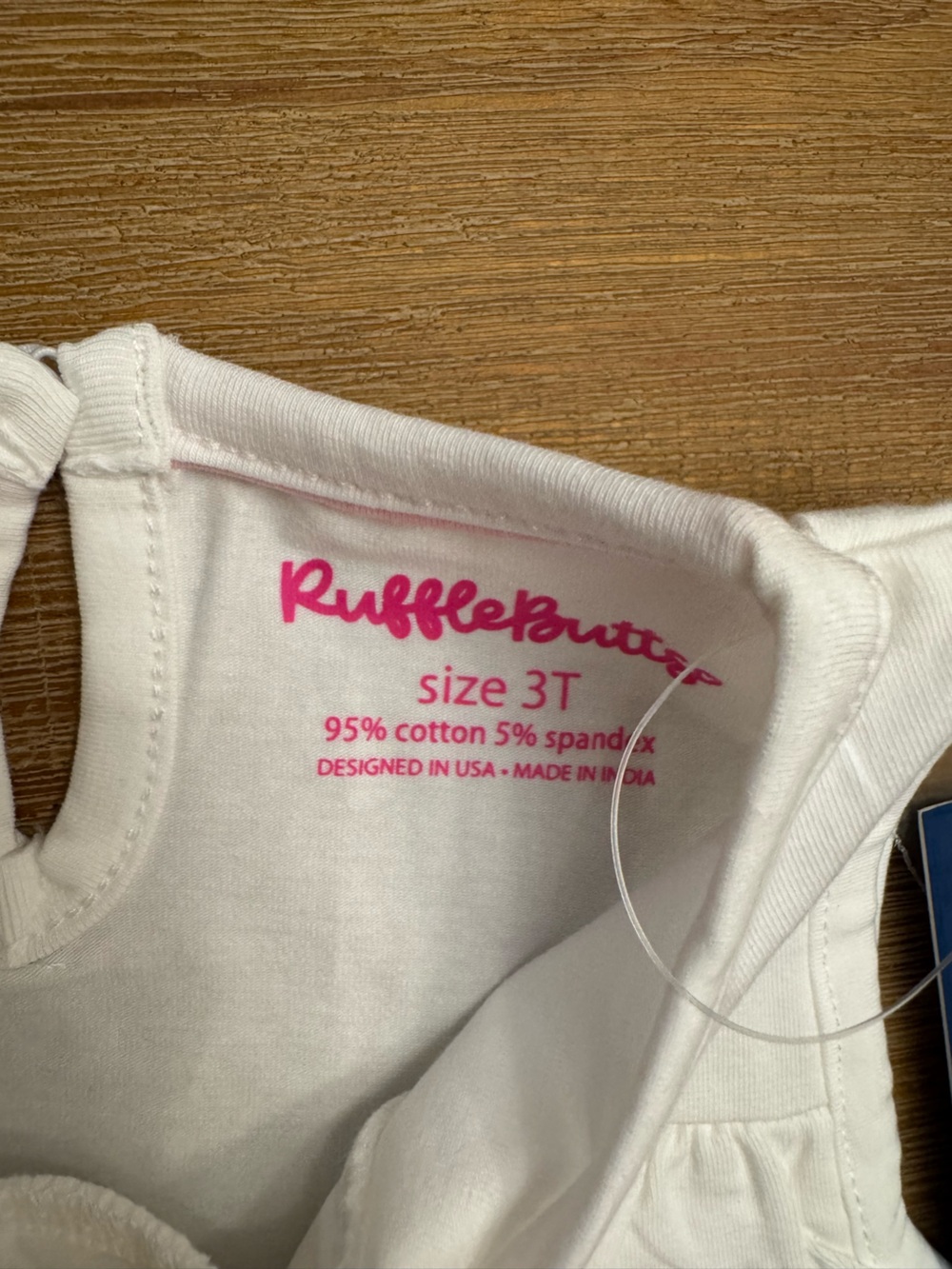 Ruffle Butts White Ruffle-Front Tank Top - Picture 2 of 2